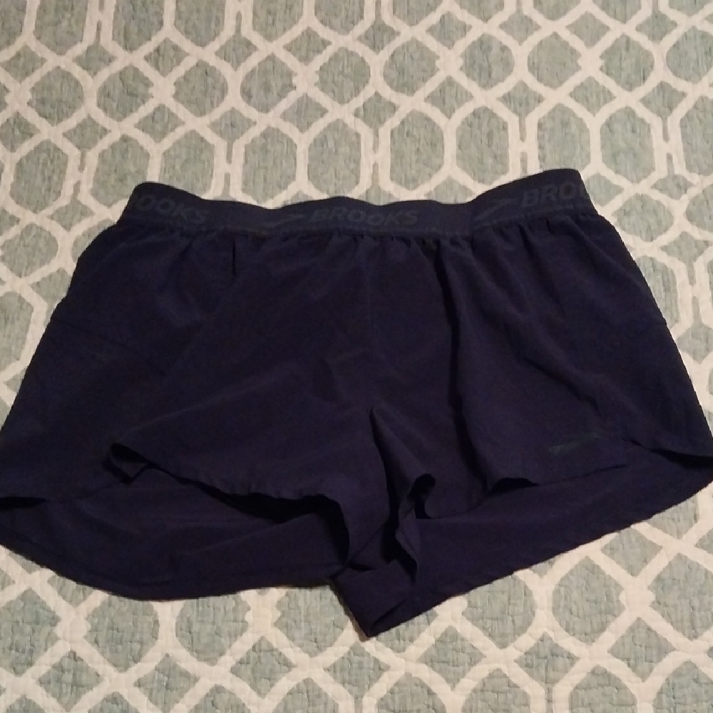 Brooks Navy Running Shorts